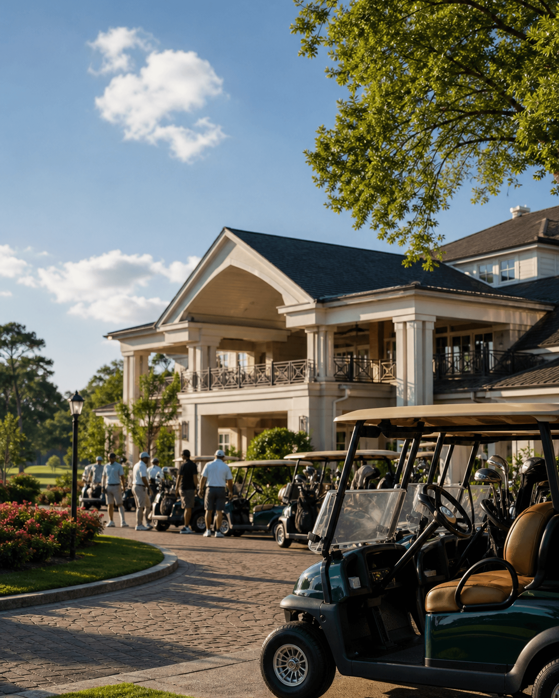 The clubhouse and grounds at Hilaman Golf Course in Tallahassee, Florida